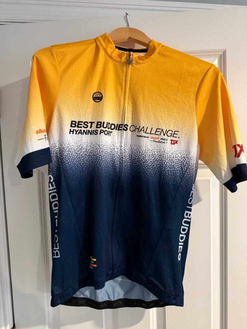 Mumu Best Buddies Yellow and Black Cycling Jersey